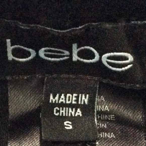 bebe *BLACK* Croc-Embossed Pull-On Leggings with Zip-Ankles - Picture 5 of 5